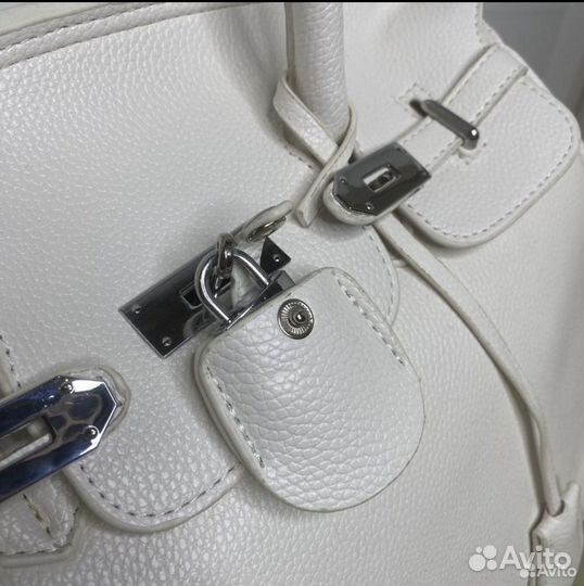 Сумка hermes birkin белая