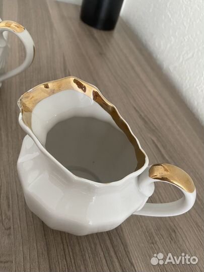 Сервиз чайный Золотая лента дфз Вербилки фарфор
