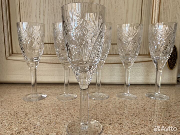 Фужеры рюмки богемия