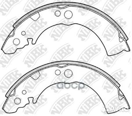 Колодки тормозные барабанные задние NiBK FN1160