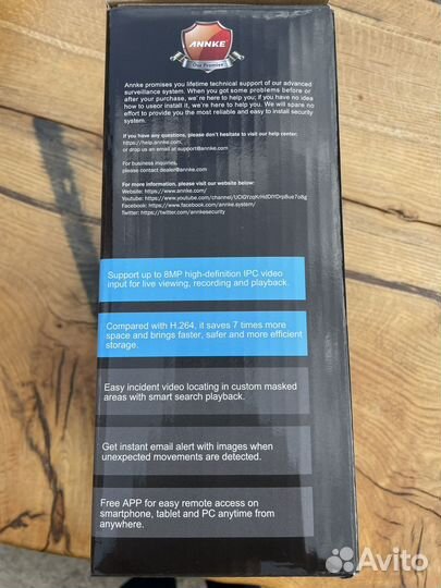 IP Регистратор Annke 4k POE для видеонаблюдения