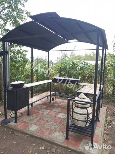 Мангал в стиле лофт