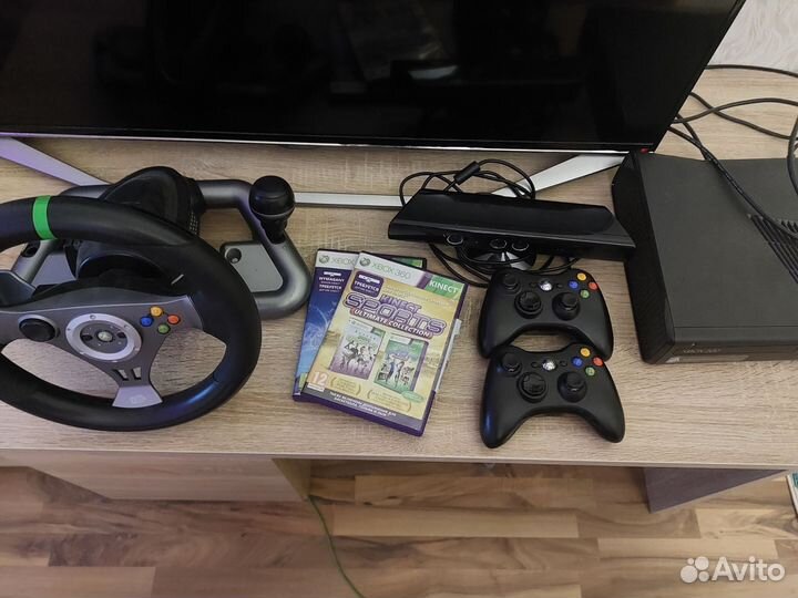Xbox 360+kinect+руль