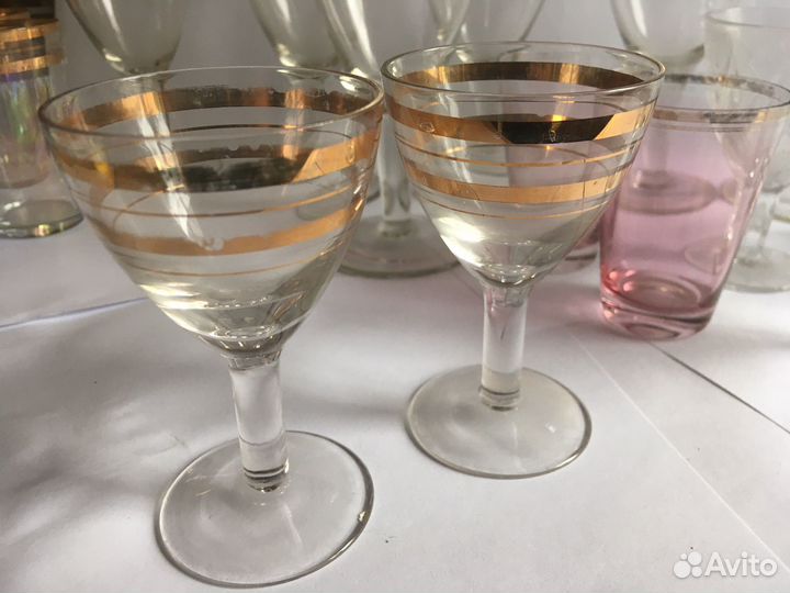 Стаканы рюмки стекло хрусталь