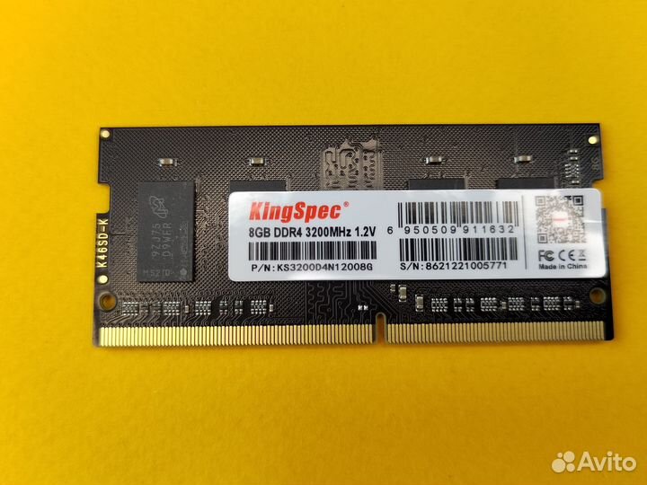 DDR4 KingSpec 3200 MHz 8 GB для ноутбука