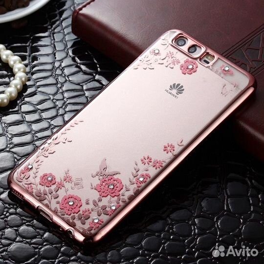 Чехол силиконовый со стразами Meizu