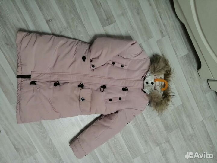 Пальто зимнее для девочки 134 рост Moncler