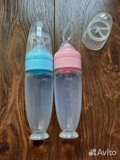 Бутылочка детская с ложкой для прикорма