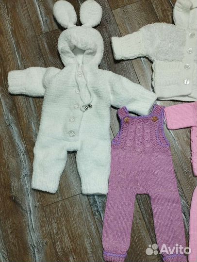 Детские вещи пакетом (ручная вязка)