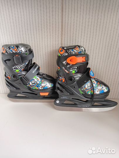 Коньки хоккейные детские раздвижные