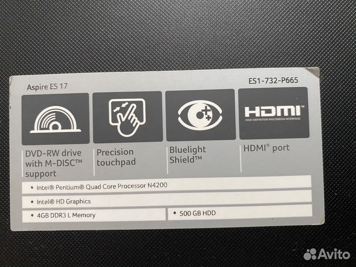 Acer Aspire ES1-732-P665