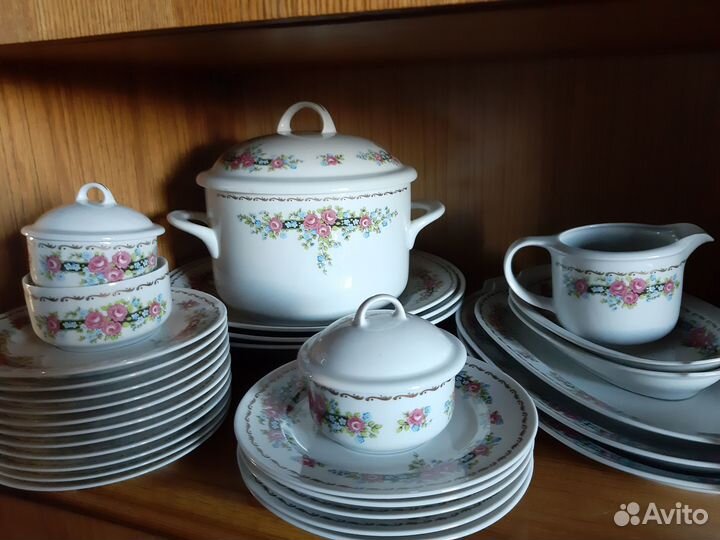 Столовый сервиз Ильменау гдр