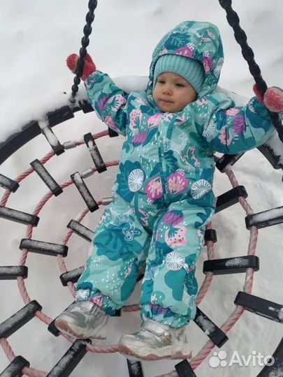 Зимний комбинезон для девочки huppa 80