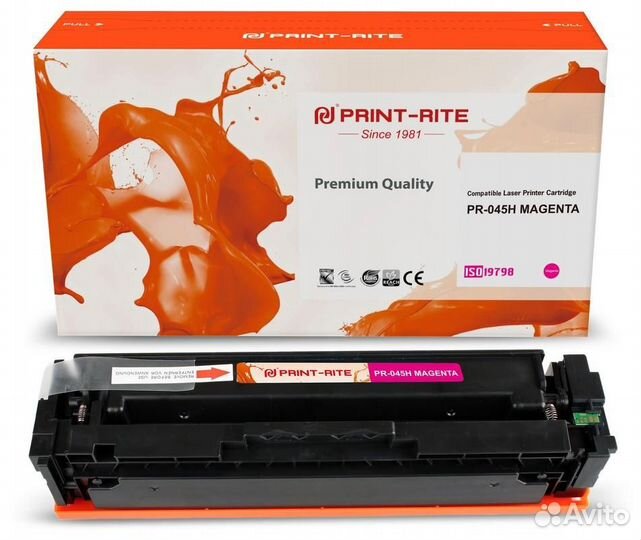 Картридж Print-Rite PR-045H magenta 1458445