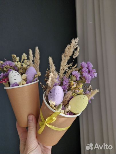 Мини букет из сухоцветов