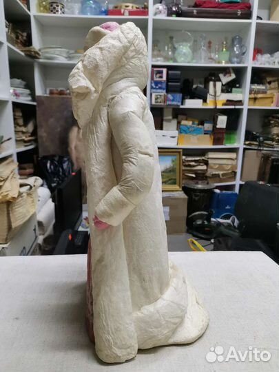 Дед Мороз ватный 42 см СССР (Ч)