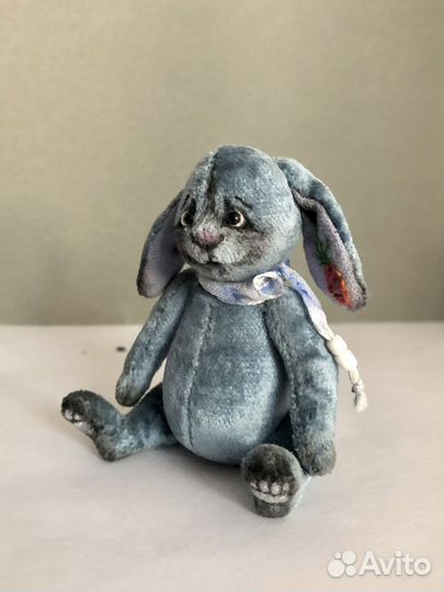 Заяц тедди Морковкин ручная работа