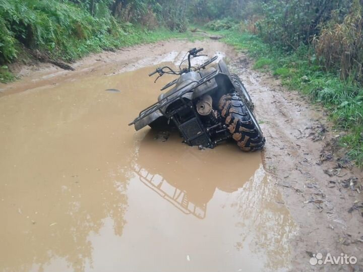 Квадроцикл 4х4 500 куб на полном ходу