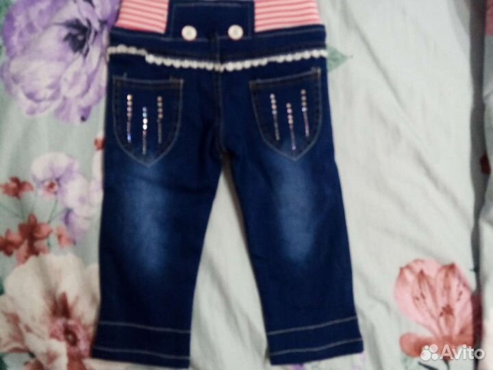Джинсы для девочки новые