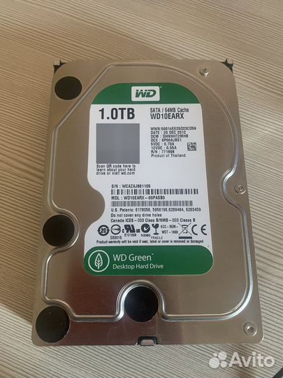 Western digital green 1tb жесткий диск