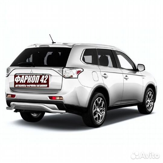Защита заднего бампера Mitsubishi outlander (2015)