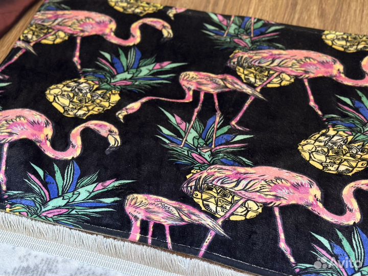 Коврик для ванной/детской комнаты с фламинго