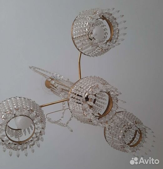 Люстра хрустальная Чехия СССР
