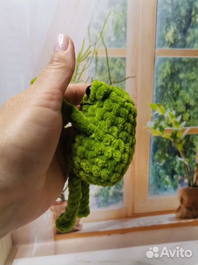 Лягух Квакий плюшевый брелок игрушка 12 см