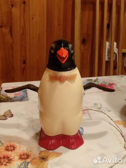 Пингвин в рабочем состоянии игрушка СССР Огонёк