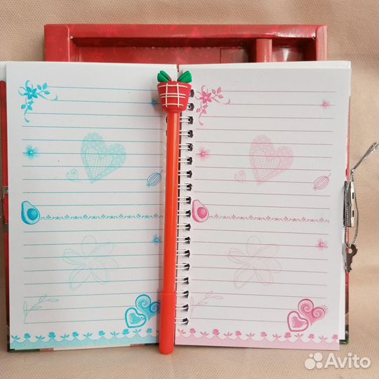 Подарочный набор блокнот с замком, и ручкой