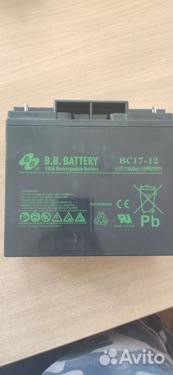 Аккумуляторная батарея для ибп B.B.Battery BC17-12