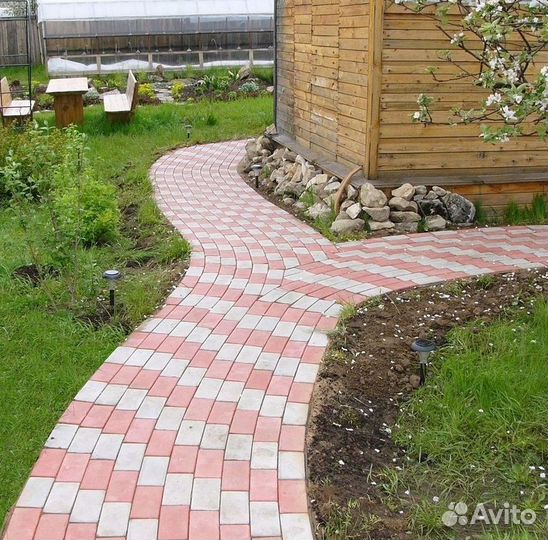 Тротуарная плитка Гжелка