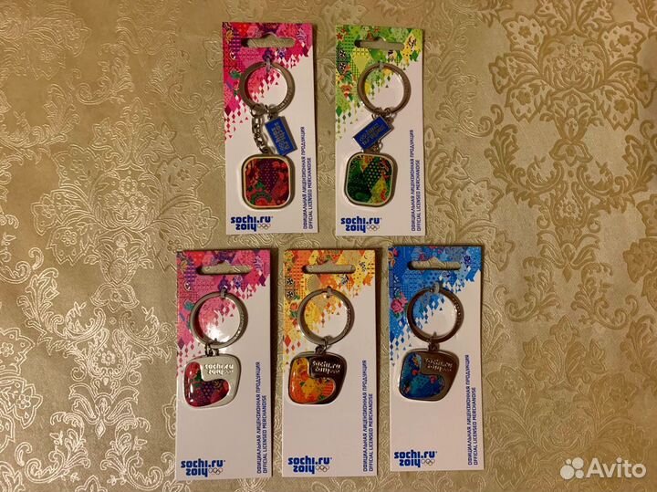 Набор брелков (5 штук). Олимпиада Сочи 2014