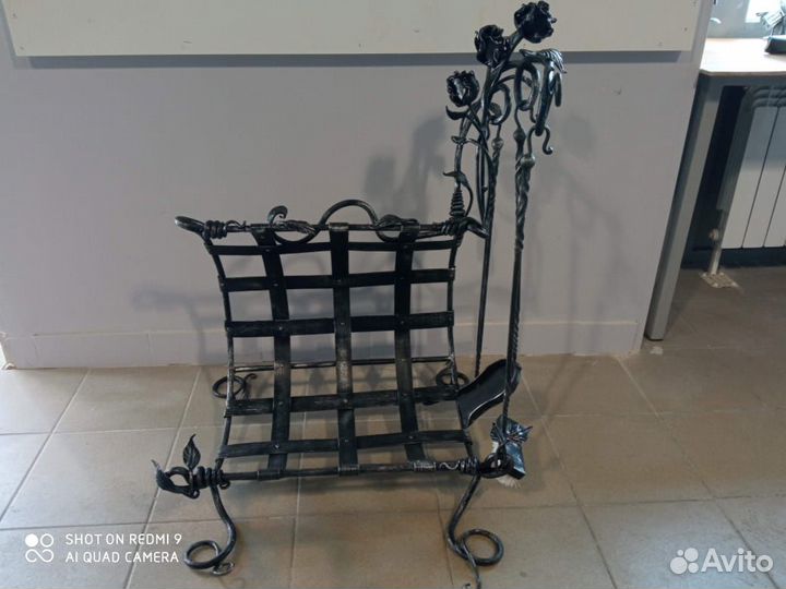 Кованый каминный набор