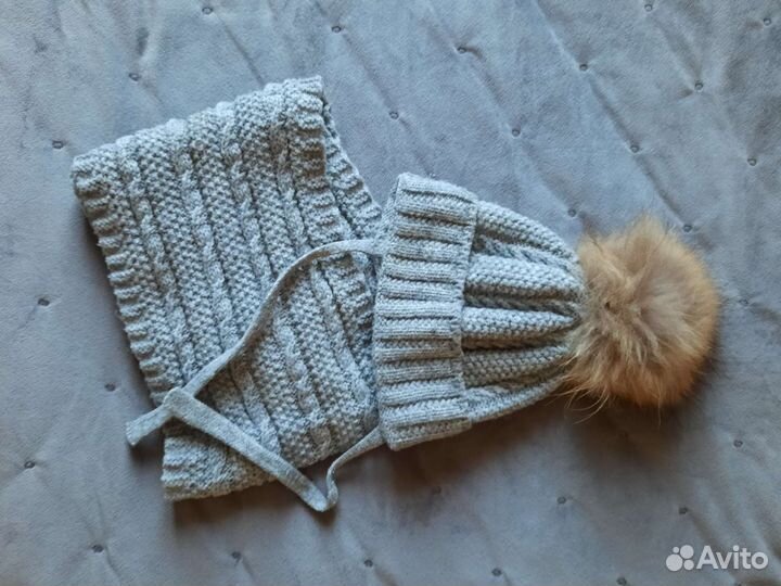 Комплект шапка и снуд