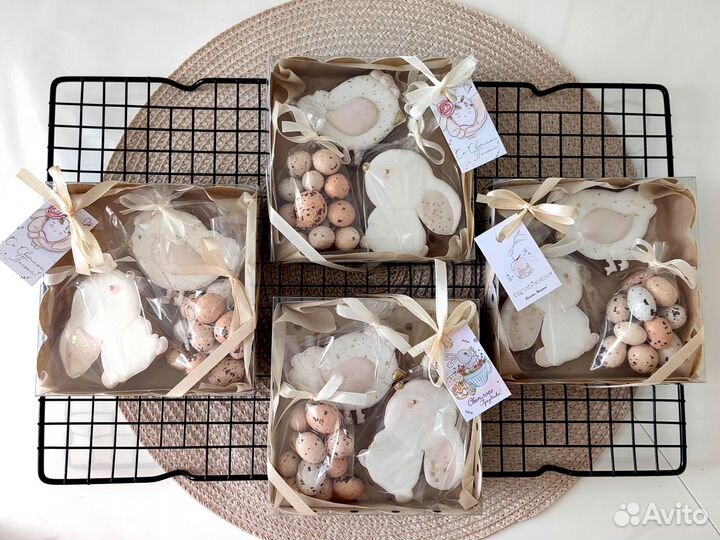 Имбирные пряники, топперы на Пасху, для кулича