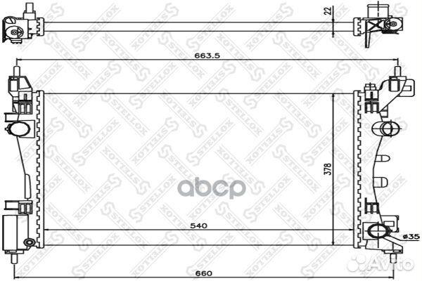 10-25404-SX радиатор системы охлаждения Opel C