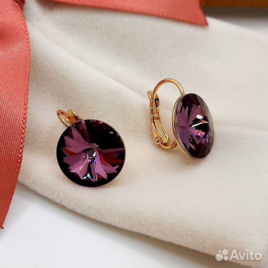 Серьги Swarovski кристаллы