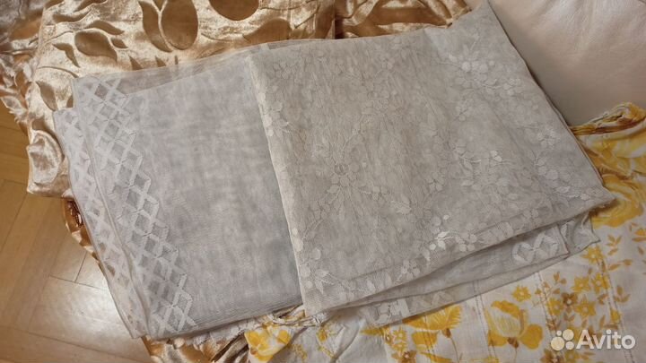 Тюль двойная, общяя ширина 280 см, высота 240 см