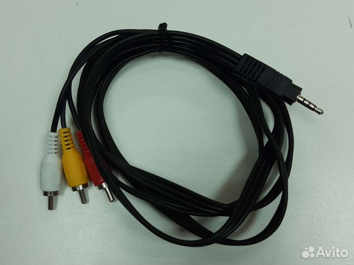 Кабель подключения AV 3 RCA (тюльпаны) / Jack 3.5