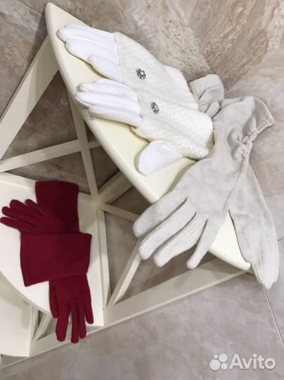 Шапка шарф и варежки