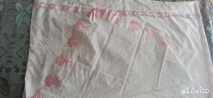 Пододеяльник+ уголок на выписку для девочки