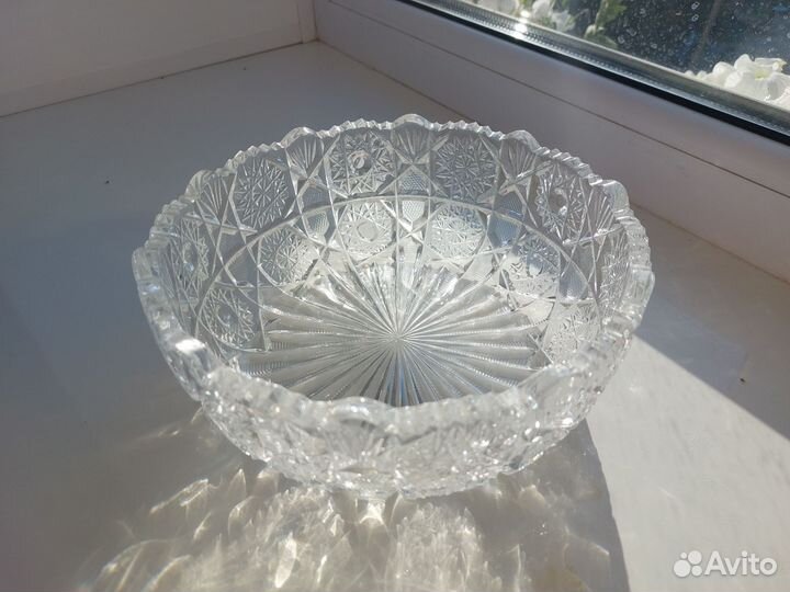 Хрустальная салатница СССР