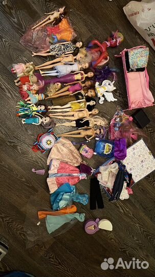 Куклы пакетом много игрушки для девочки