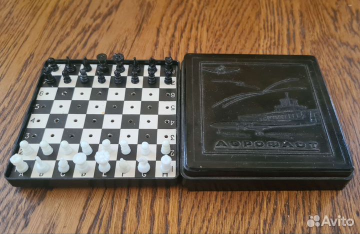 Шахматы дорожные. Аэрофлот. СССР карболит