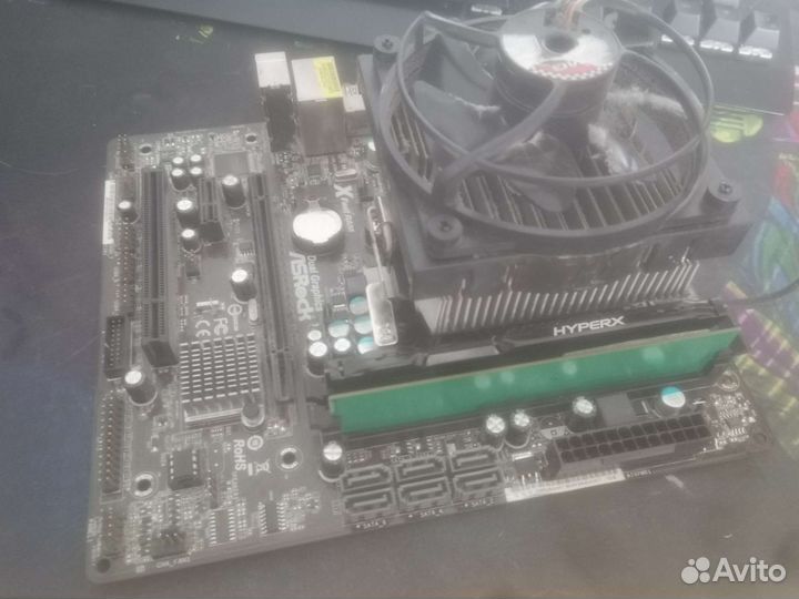 Комплект asrock FM2A75M-DGS