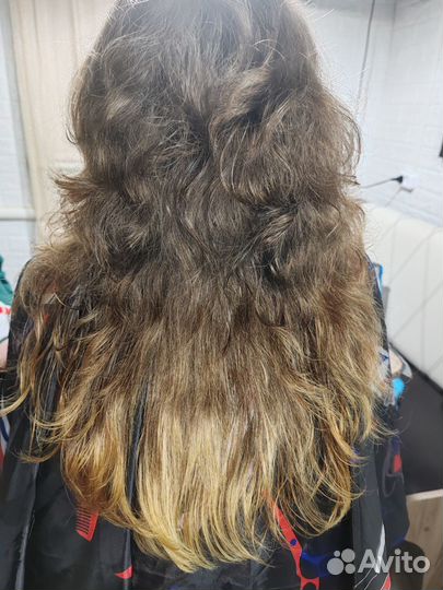 Кератиновое выпрямление волос