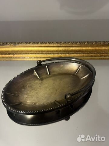 Сахарница, конфетница СССР мельхиор позолота