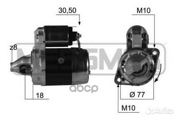 Стартер hyundai accent KIA RIO 220382 220382 Era