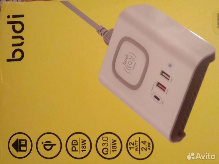 Сетевой адаптер, новый Беспровод. зар. утр-во 3в1